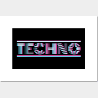 Techno Electronic Style Posters and Art